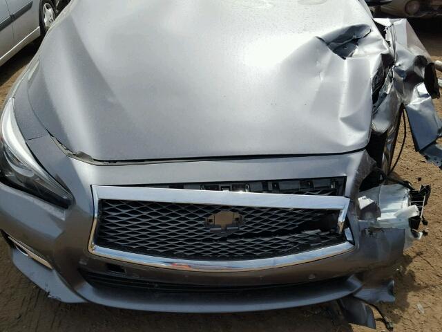 JN1BV7AR6EM693188 - 2014 INFINITI Q50 BASE Сірий фото 7