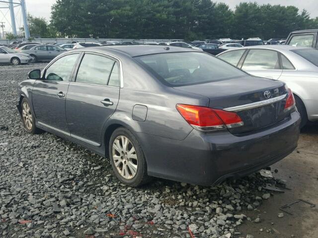 4T1BK3DB0BU436886 - 2011 TOYOTA AVALON BAS GRAY photo 3