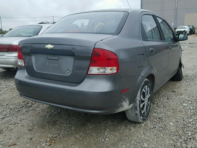 KL1TD56696B663548 - 2006 CHEVROLET AVEO/LS GRAY photo 4