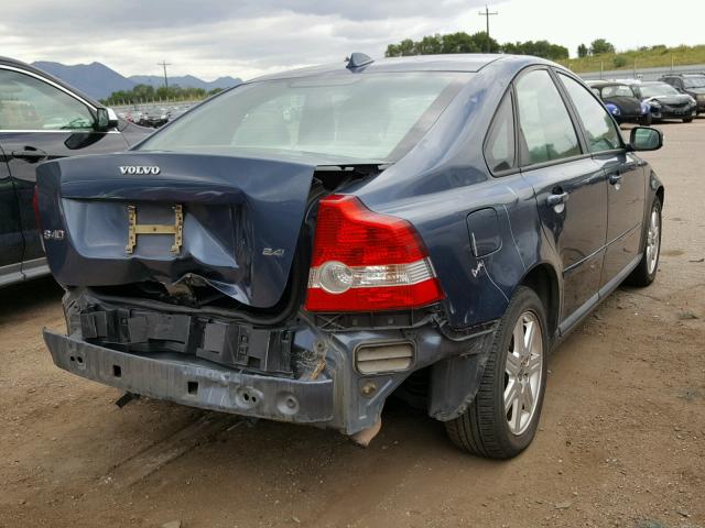 YV1MS390272272056 - 2007 VOLVO S40 2.4I BLUE photo 4