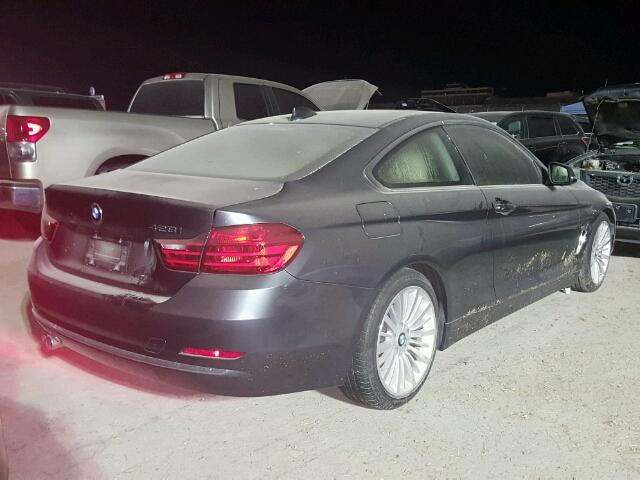 WBA3N3C57EK231140 - 2014 BMW 428 GRAY photo 4