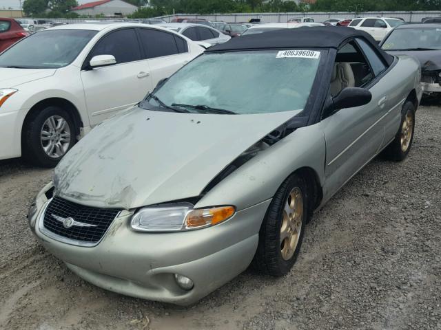 3C3EL55H7XT550581 - 1999 CHRYSLER SEBRING JX GRAY photo 2