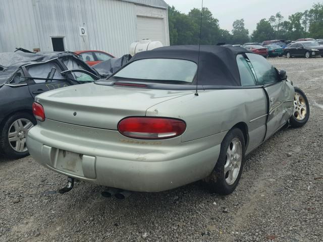 3C3EL55H7XT550581 - 1999 CHRYSLER SEBRING JX GRAY photo 4