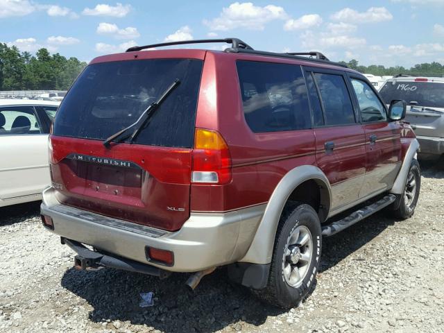 JA4LS31H2XP009890 - 1999 MITSUBISHI MONTERO SP BURGUNDY photo 4