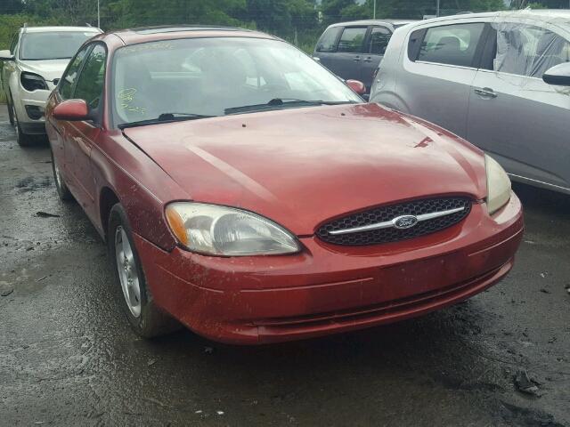 1FAFP56S9YG284474 - 2000 FORD TAURUS SEL RED photo 1