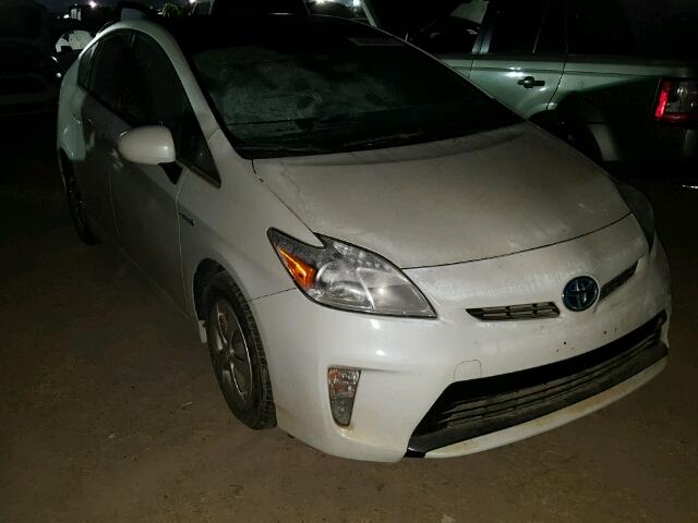 JTDKN3DU0D1727096 - 2013 TOYOTA PRIUS WHITE photo 1