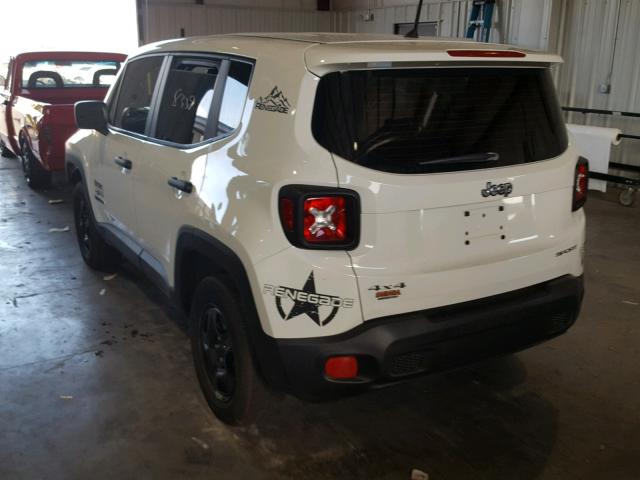 ZACCJBAB8HPF93974 - 2017 JEEP RENEGADE S 白色 照片 3