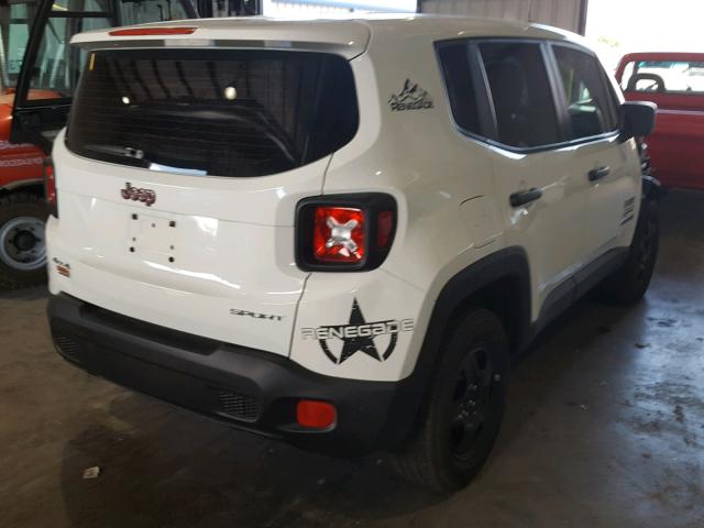 ZACCJBAB8HPF93974 - 2017 JEEP RENEGADE S 白色 照片 4