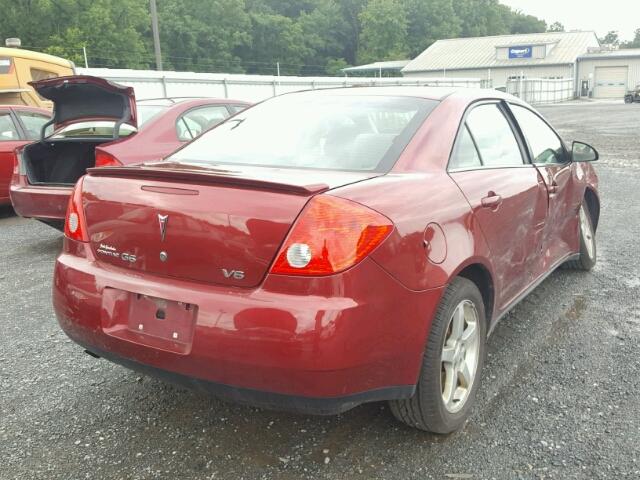 1G2ZG57N394130687 - 2009 PONTIAC G6 RED photo 4