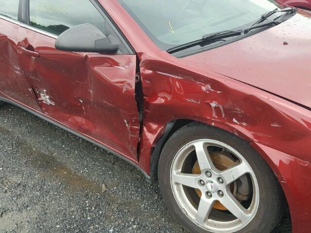 1G2ZG57N394130687 - 2009 PONTIAC G6 RED photo 9