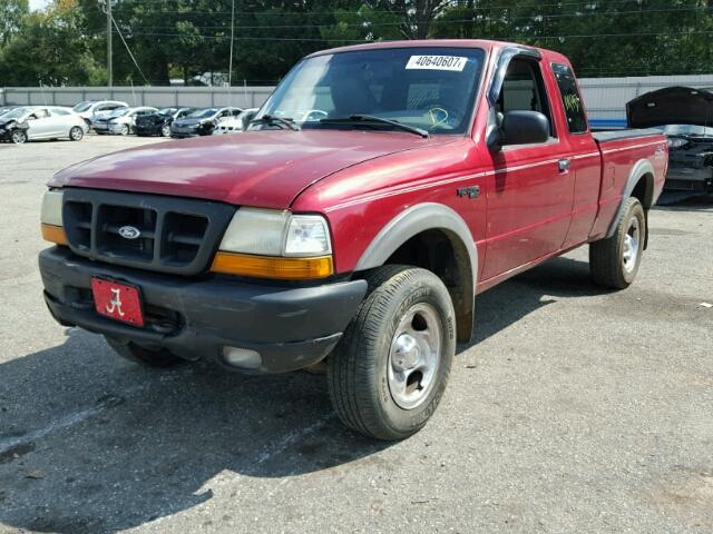 1FTZR15X4WPA23709 - 1998 FORD RANGER RED photo 2