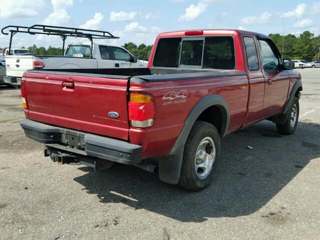 1FTZR15X4WPA23709 - 1998 FORD RANGER RED photo 4