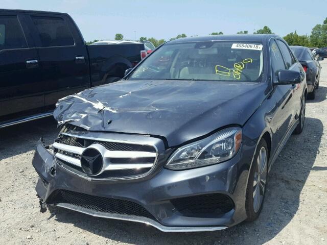 WDDHF5KB9EA883763 - 2014 MERCEDES-BENZ E 350 GRAY photo 2