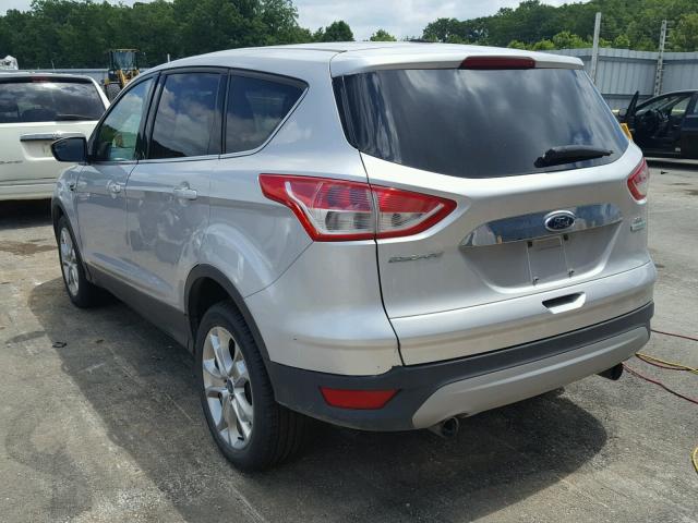 1FMCU0HX2DUB84838 - 2013 FORD ESCAPE SEL SILVER photo 3