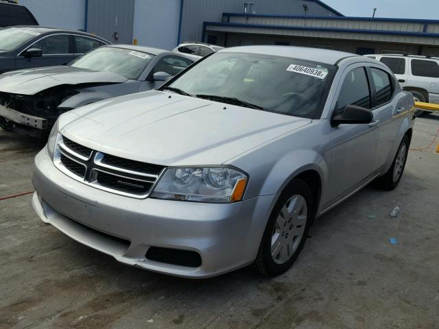 1B3BD4FB5BN609072 - 2011 DODGE AVENGER EX SILVER photo 2