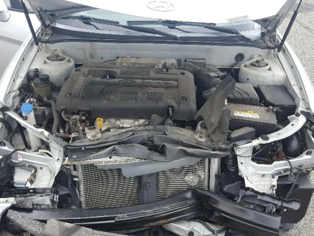 KMHHM66D38U265824 - 2008 HYUNDAI TIBURON GS SILVER photo 7