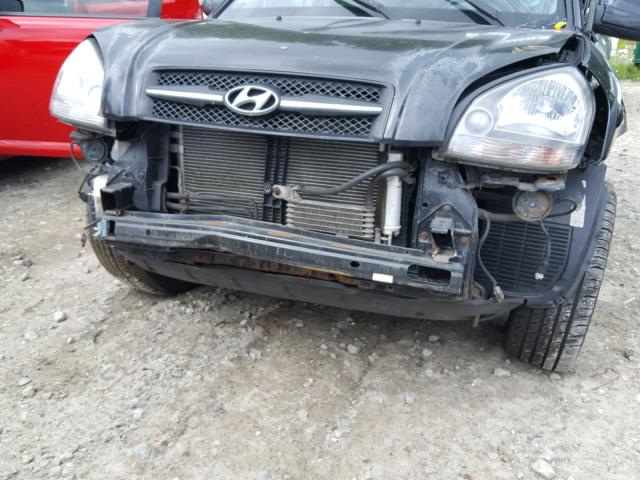 KM8JN72D35U053592 - 2005 HYUNDAI TUCSON GLS BLACK photo 10