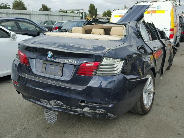 WBA5A5C57FD513641 - 2015 BMW 528 BLUE photo 4