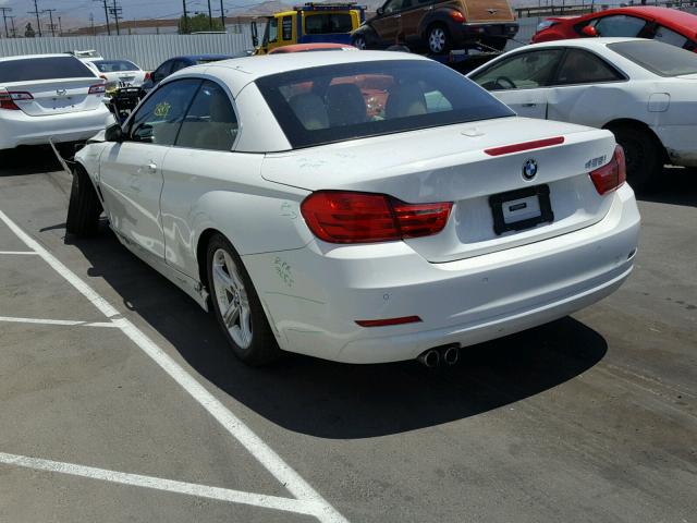 WBA3V5C5XF5A79174 - 2015 BMW 428 I WHITE photo 3
