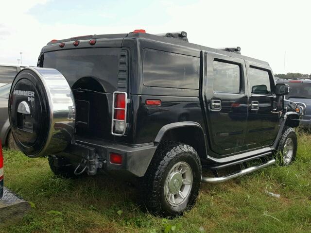 5GRGN23U56H113929 - 2006 HUMMER H2 BLACK photo 4