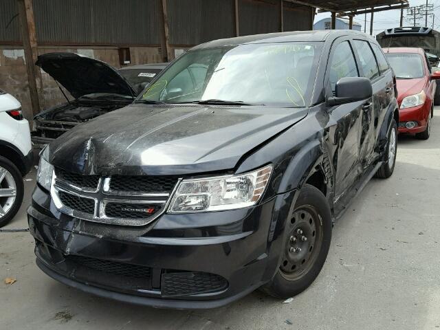 3C4PDCAB8DT712401 - 2013 DODGE JOURNEY SE BLACK photo 2