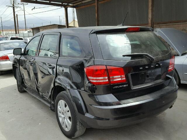 3C4PDCAB8DT712401 - 2013 DODGE JOURNEY SE BLACK photo 3