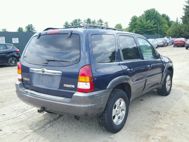 4F2CZ96184KM14998 - 2004 MAZDA TRIBUTE ES BLUE photo 4