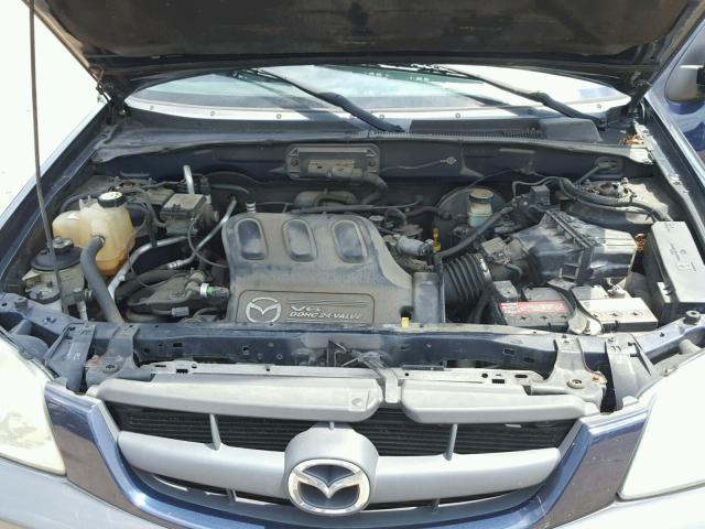 4F2CZ96184KM14998 - 2004 MAZDA TRIBUTE ES BLUE photo 7