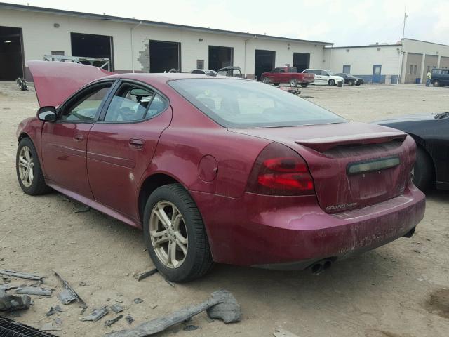 2G2WR524741135827 - 2004 PONTIAC GRAND PRIX MAROON photo 3