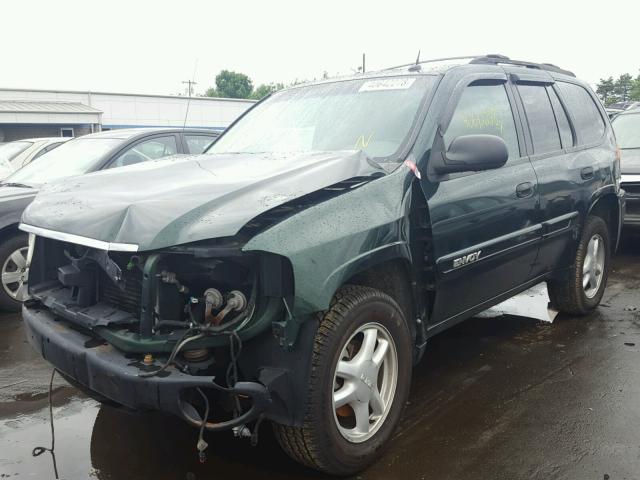 1GKDT13S042308957 - 2004 GMC ENVOY GREEN photo 2