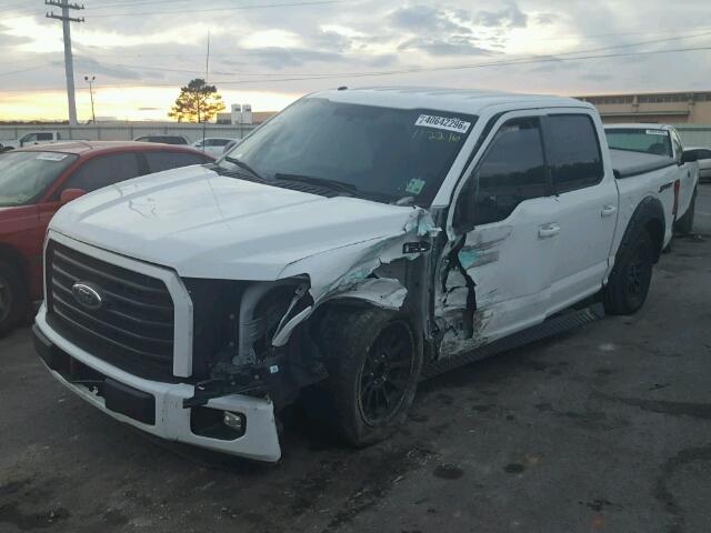 1FTEW1CP9FFB87523 - 2015 FORD F150 SUPER WHITE photo 2