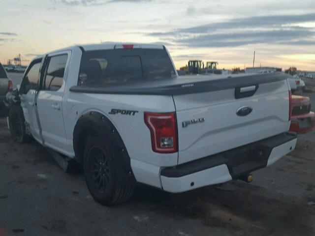 1FTEW1CP9FFB87523 - 2015 FORD F150 SUPER WHITE photo 3