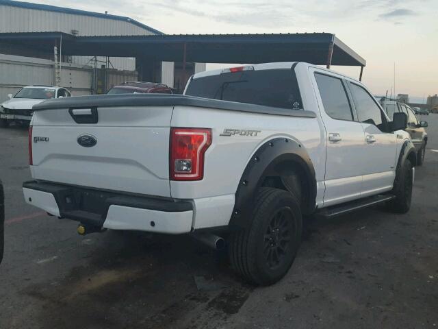 1FTEW1CP9FFB87523 - 2015 FORD F150 SUPER WHITE photo 4