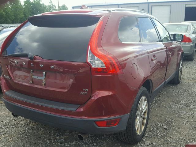 YV4992DZ4A2034365 - 2010 VOLVO XC60 T6 RED photo 4