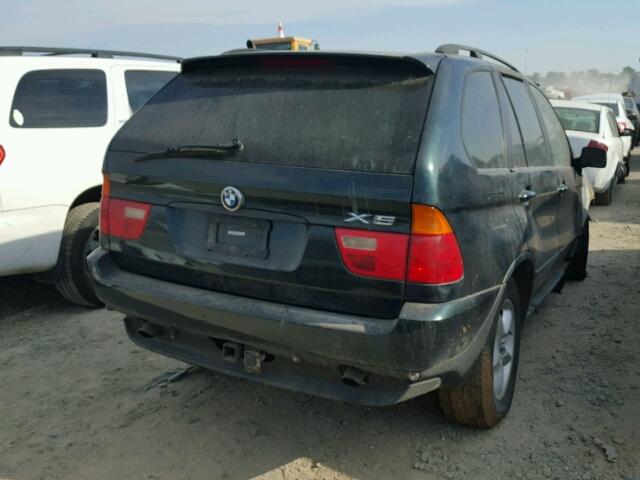 5UXFA535X2LP51229 - 2002 BMW X5 3.0I GREEN photo 4