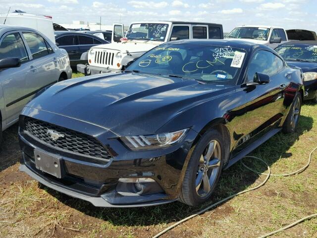 1FA6P8AM1F5430711 - 2015 FORD MUSTANG BLACK photo 2