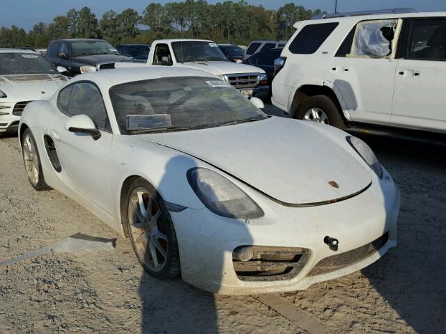 WP0AB2A84EK191092 - 2014 PORSCHE CAYMAN WHITE photo 1