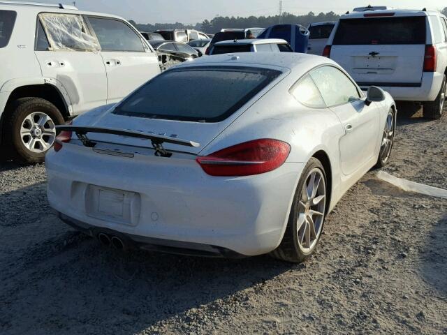 WP0AB2A84EK191092 - 2014 PORSCHE CAYMAN WHITE photo 4