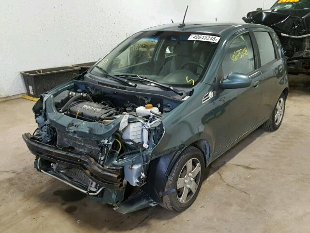 KL1TD6DEXAB129824 - 2010 CHEVROLET AVEO LS BLUE photo 2