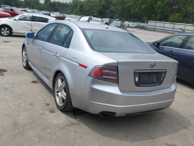 19UUA66248A011536 - 2008 ACURA TL SILVER photo 3