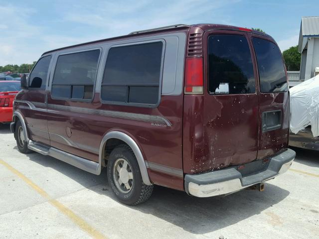 1GBFG15R1X1008331 - 1999 CHEVROLET EXPRESS G1 BURGUNDY photo 3