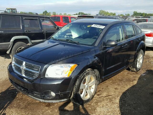 1B3CB3HA5BD143593 - 2011 DODGE CALIBER BLACK photo 2