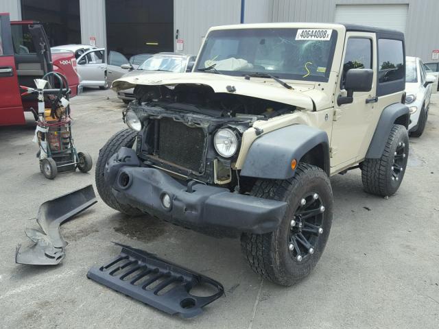 1J4AA2D10BL517245 - 2011 JEEP WRANGLER S CREAM photo 2