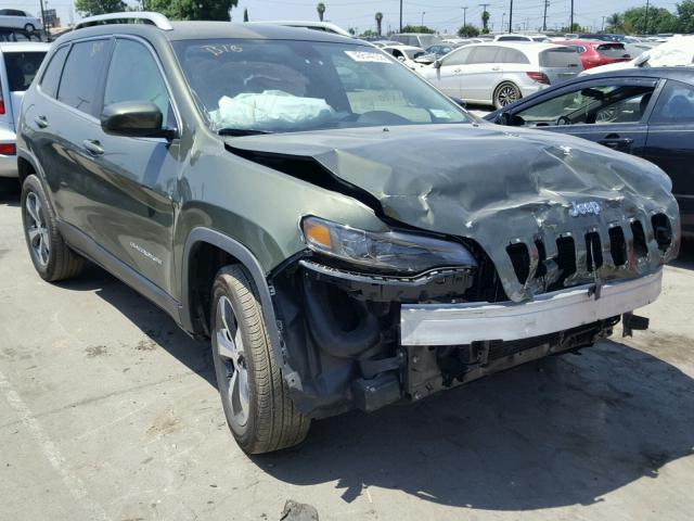 1C4PJMDX2KD165604 - 2019 JEEP CHEROKEE L GREEN photo 1