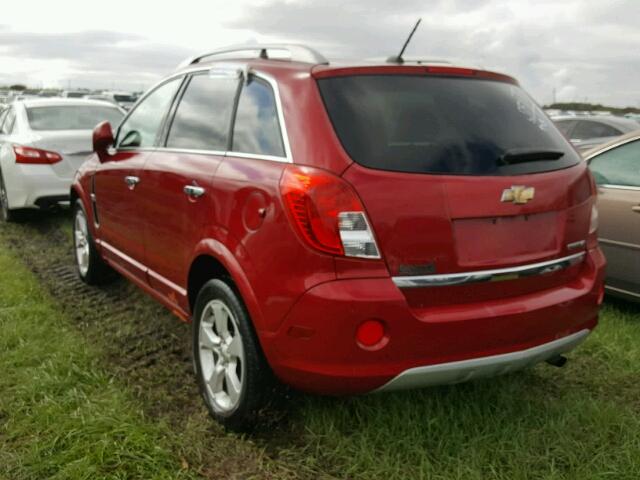 3GNAL3EKXES613029 - 2014 CHEVROLET CAPTIVA LT RED photo 3