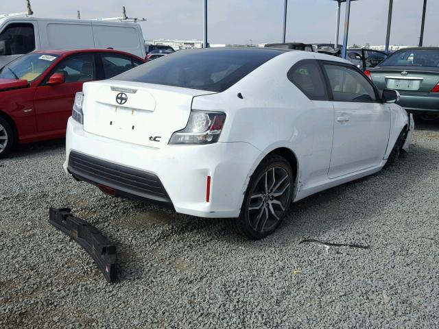 JTKJF5C75E3083626 - 2014 TOYOTA SCION TC WHITE photo 4