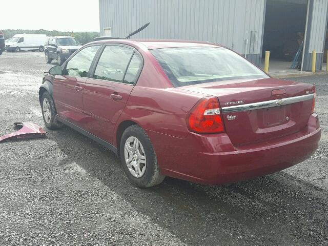 1G1ZS51F46F104734 - 2006 CHEVROLET MALIBU LS RED photo 3