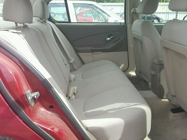 1G1ZS51F46F104734 - 2006 CHEVROLET MALIBU LS RED photo 6