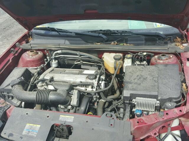 1G1ZS51F46F104734 - 2006 CHEVROLET MALIBU LS RED photo 7
