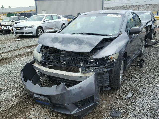 2HGFA1F39AH509582 - 2010 HONDA CIVIC VP GRAY photo 2